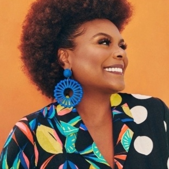 **LAST PAIR** NEW Tabitha Brown Blue Circular Round Earrings & FREE TAB MAG - Picture 4 of 8